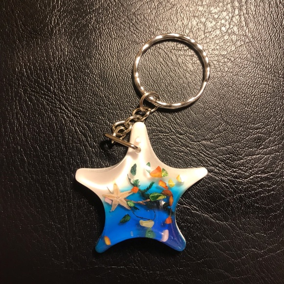 Accessories - 💗 Starfish Beach Blue Keychain NEW